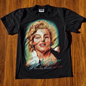 Marilyn Monroe Classically Beautiful The Roxx Men's Medium M Black T-Shirt